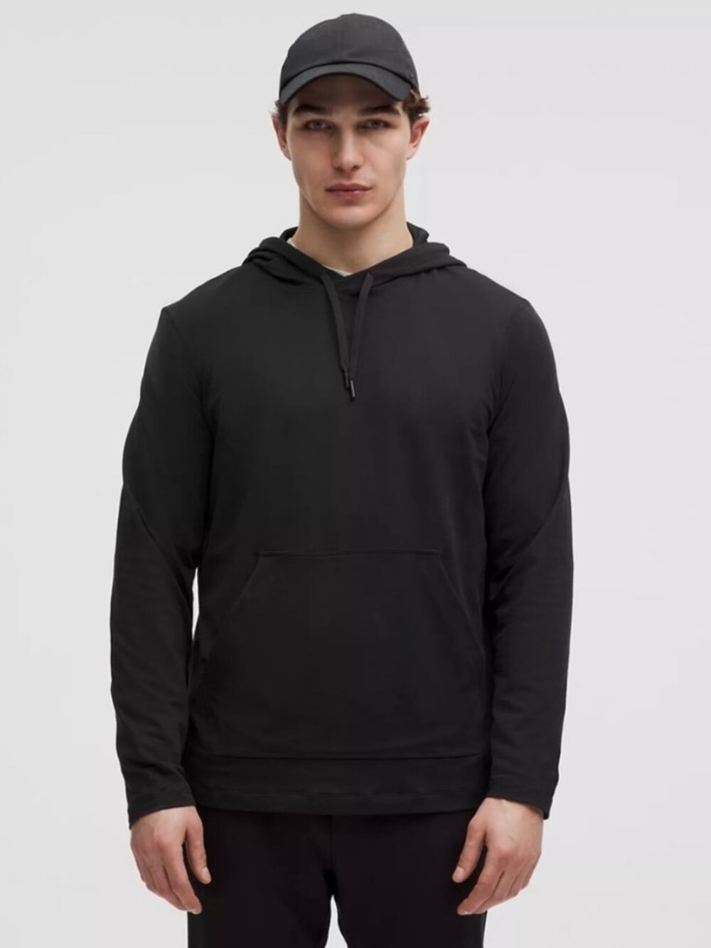 lululemon Soft Jersey Pullover Hoodie Size M Black SOFT $118